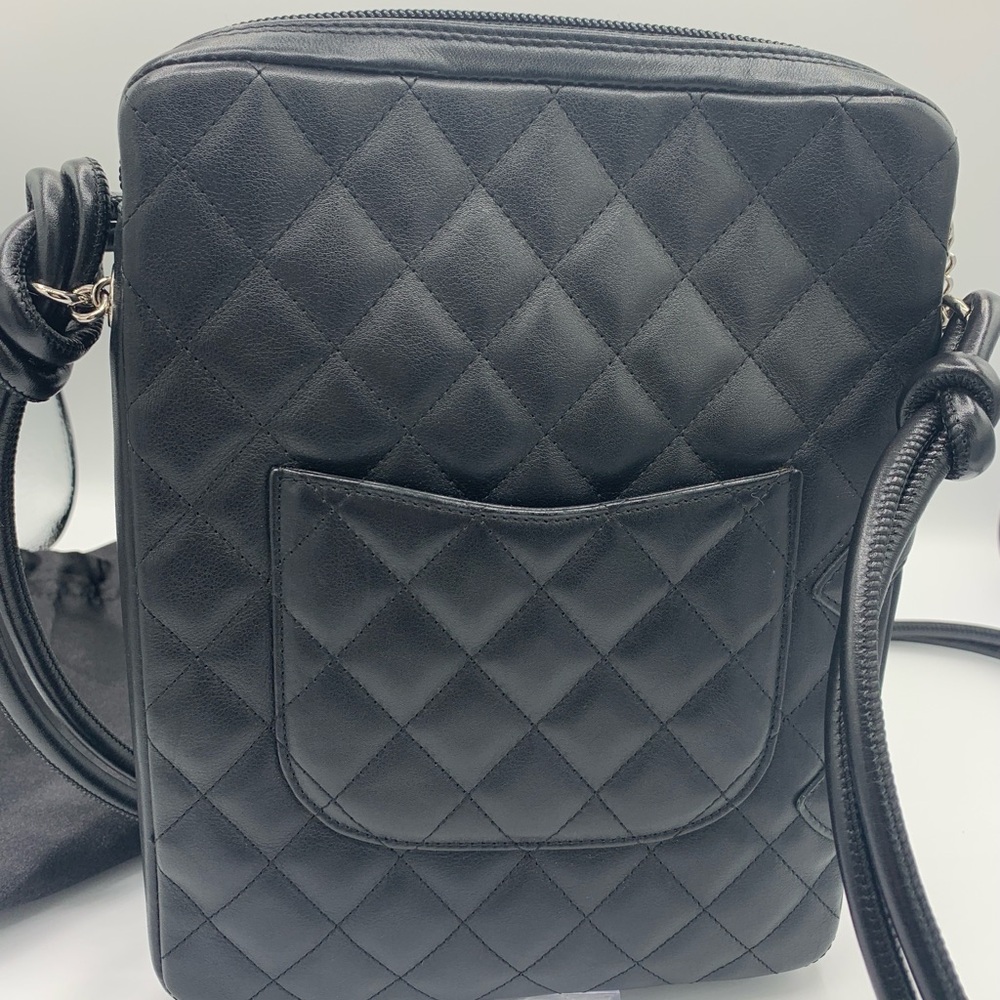 Chanel CC Cambon Crossbody Shoulder Bag Black/Pink - Picture 4 of 11